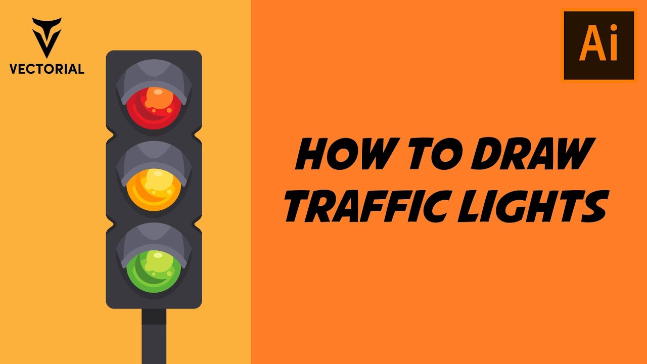How to Draw traffic lights in Adobe Illustrator