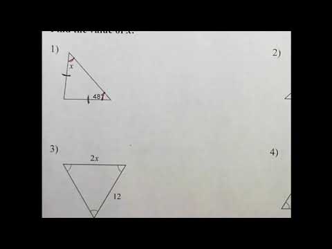 Geometry - Base Angle Theorem
