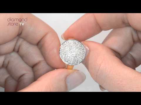 RX28 - 18K Gold Ring Set With 0.54ct Of H/Si Diamonds