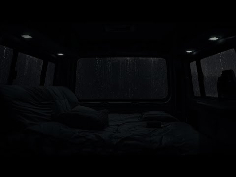 💤🌦Light Rain on the Car Roof - Relaxing Journey on a Camping Car