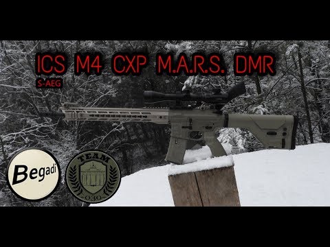 ICS M4 CXP M.A.R.S DMR S-AEG AIRSOFT Review deutsch/german