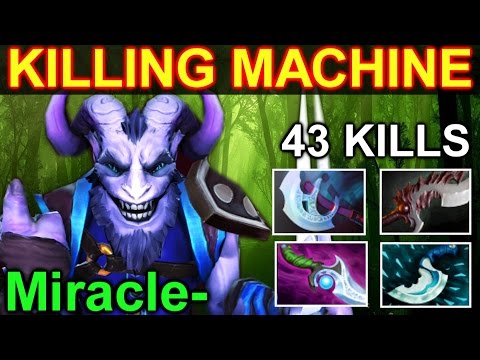 Miracle- Riki -Dota 2: Killing Machine @ 43 Kills [Dagger/Manta/Diffusal]