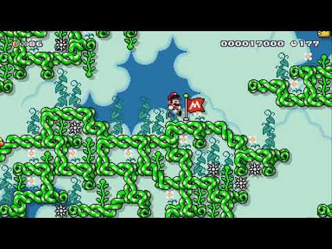 Snake Blocks in the Sky by ηick - Super Mario Maker 2 - No Commentary 1bu