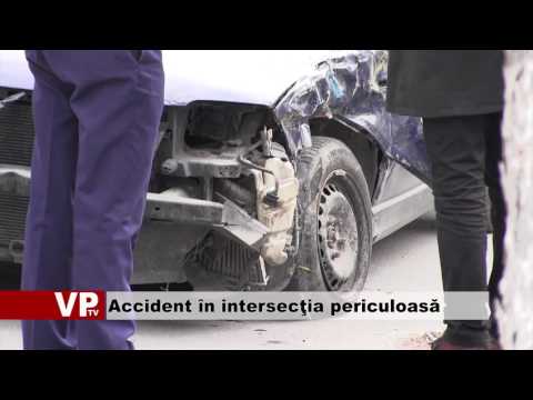 Accident în intersecţia periculoasă