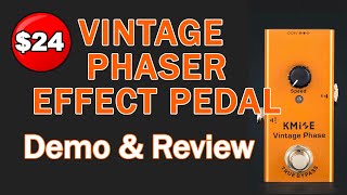 Video thumbnail for $24. Kmise Phaser Vintage Guitar Effect Pedal demo & review - stomp box by rockongoodpeople