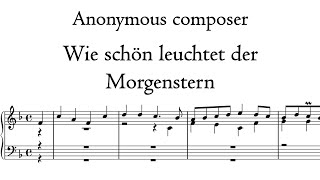 Anonymous - Wie schön leuchtet der Morgenstern - Schnitger organ, Norden, Hauptwerk
