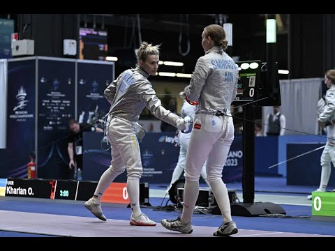 World Championships 2023 SWS - L64 - Olga Kharlan UKR v Anna Smirnova AIN Protest