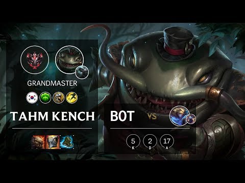 Tahm Kench Bot vs Ezreal - KR Grandmaster Patch 10.7