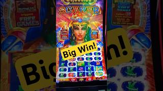 Tons Of Wilds! Big Win Bonus On Scarab Slot Machine! #youtubeshorts #slots Video Video