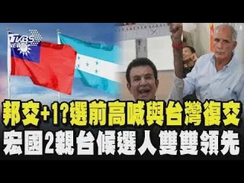 邦交+1? 總統大選前高喊與台灣復交  宏都拉斯2親台候選人雙雙領先｜TVBS新聞