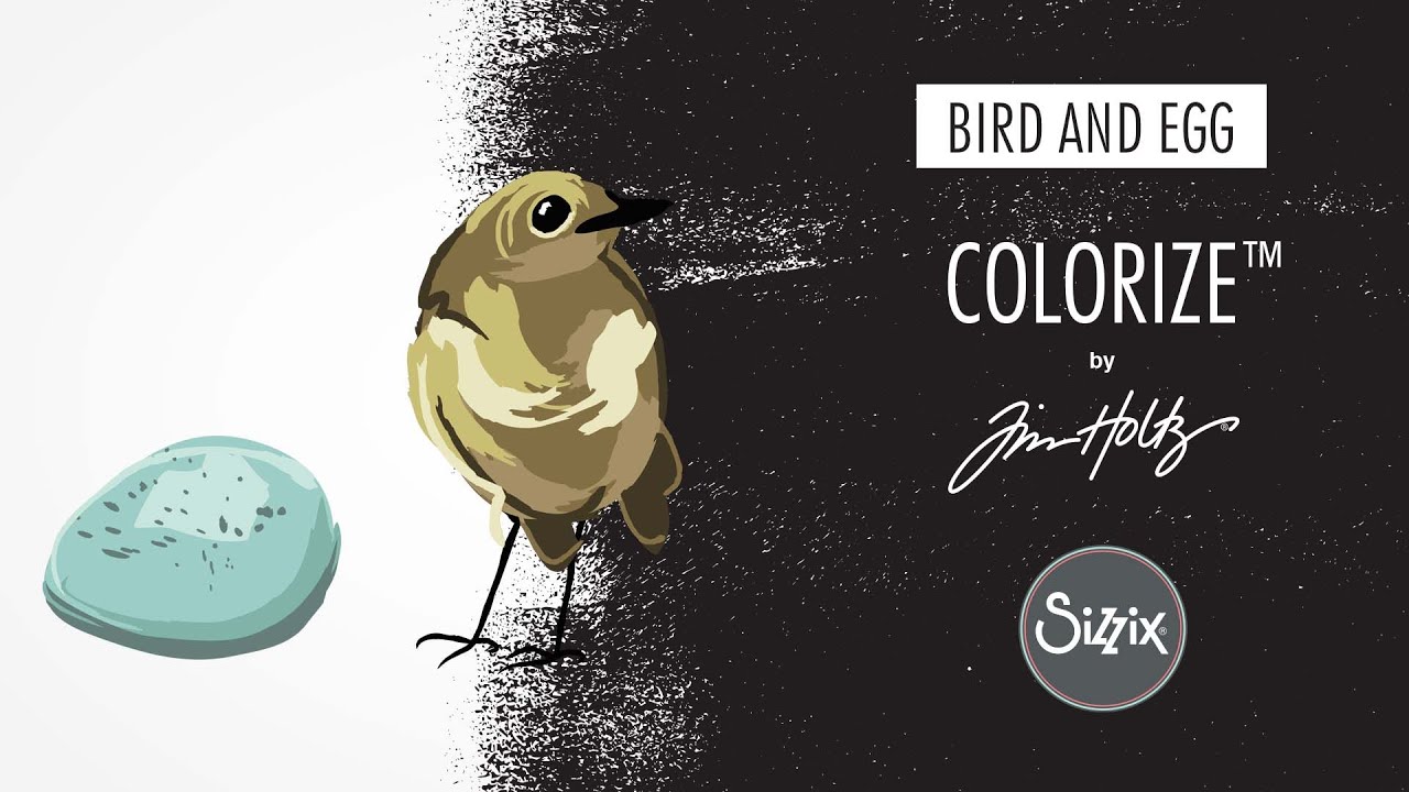 Sizzix Thinlits stanssi Bird & Egg Colorize