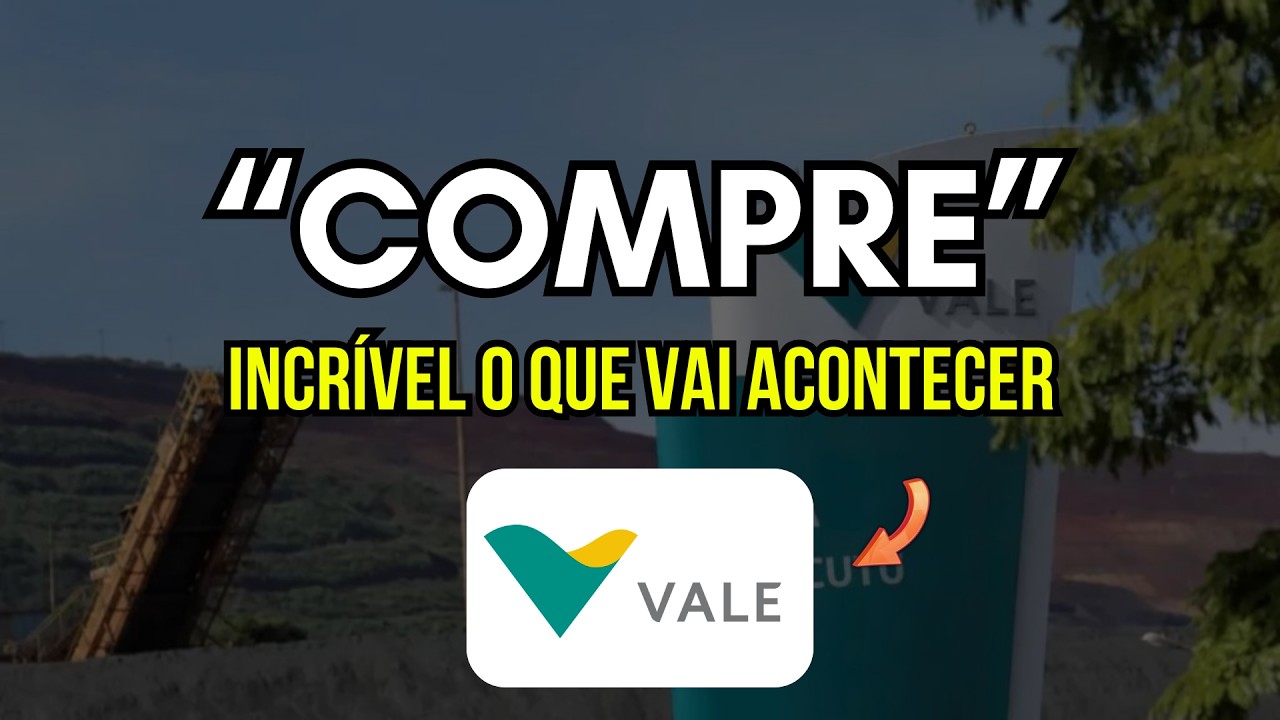 Vale (vale3) Dividendos Altos, Desconto e Futuro Excelente. "Compre Agora" diz JP.M.
