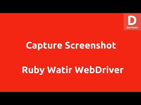 Capture Screenshot of Web Page Watir WebDriver