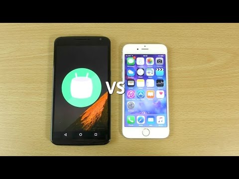 Nexus 6 Official Marshmallow 6.0 VS iPhone 6s IOS 9.0.2 - Which is Fastest?