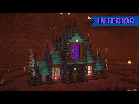 EPIC NETHER HOUSE INTERIOR TUTORIAL - MUST SEE!