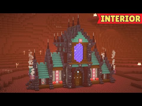 Minecraft Tutorial - How to Build a Nether House #26 Interior