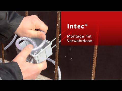 Intec® injection hose - mounting with access box in construction joints in concrete construction