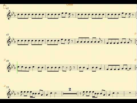 Fall Down - Miley Cyrus - Oboe - Sheet Music, Chords and Vocals