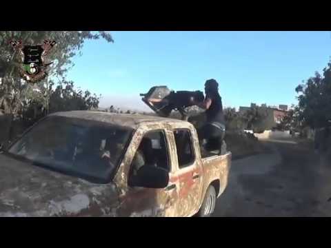 استهداف مقرات النظام في سرية طرنجة بالدوشكا من قبل لواء أسود الاسلام في ريف القنيطرة