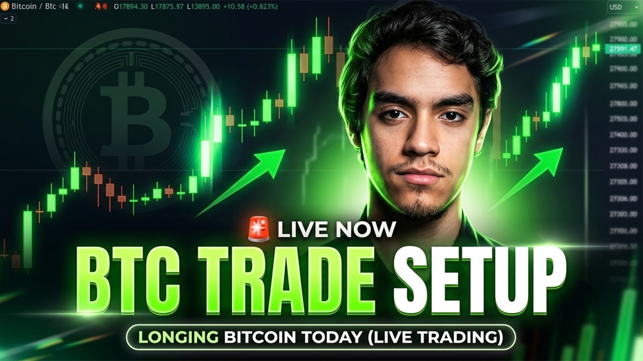 Longing Bitcoin Today (Live Trading)🚨🟢🚀