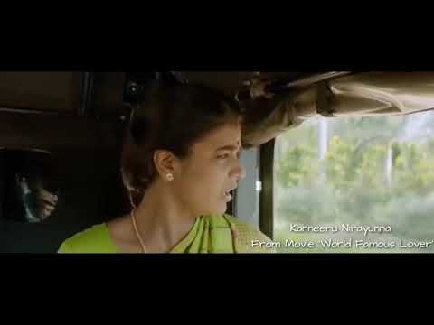 Malayalam Song Music Video lyrics - 'Kanneeru Nirayunna' From Movie 'World Famous Lover'