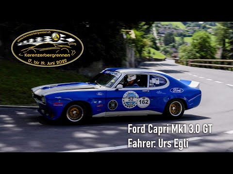 Urs Egli mit dem Ford Capri Mk1 3.0 GT am Kerenzerbergrennen 2022