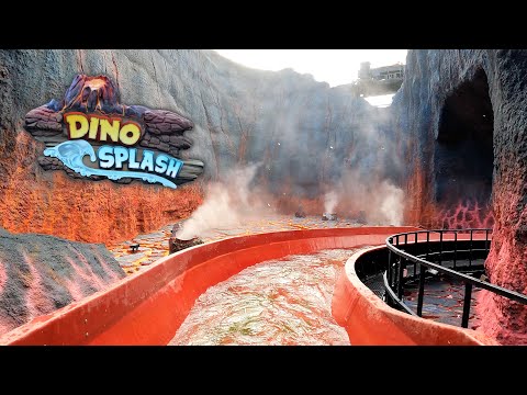 DinoSplash [4K] Front Seat POV - Plopsaland De Panne