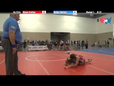 FILA Cadet 46 kg / 101.25 lbs - Diona Freitas vs. Hailey Horton