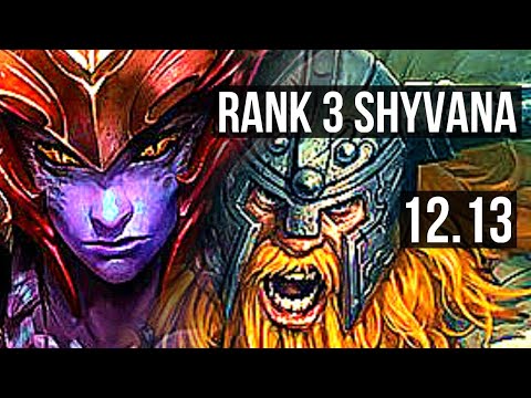 SHYVANA vs OLAF (TOP) | Rank 3 Shyvana, 4/1/1 | KR Grandmaster | 12.13