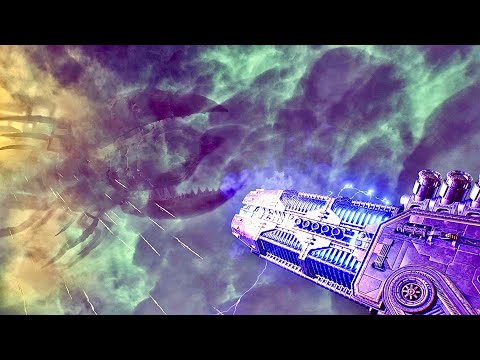 Big Orbital Guns Vs Massive Hive Ship! - Warhammer 40K Space Marine 2