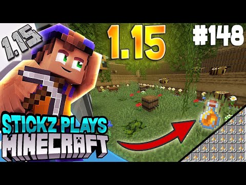 Minecraft -  Automatic Honey Bottle Farm - EP 148 (1.15) - Stickz Plays Minecraft S2