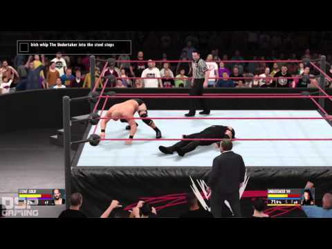 WWE2K16 2K Showcase: Raise Some HELL pt15 - Rock Bottom '98: Austin vs. Taker BURIED ALIVE