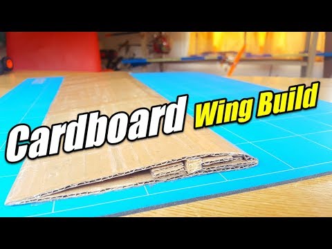 DEPRON WING BUILD WITH CARDBOARD How To Make a Rc Plane With Cardboard Homemade Airplane