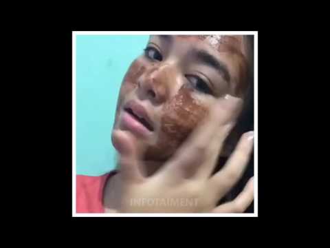 Amanda Manopo Pemain Sinetron Mermaid In Love Sedang Memakai Luluran