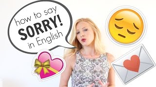 How to say SORRY and APOLOGISE  in English | British English #Spon