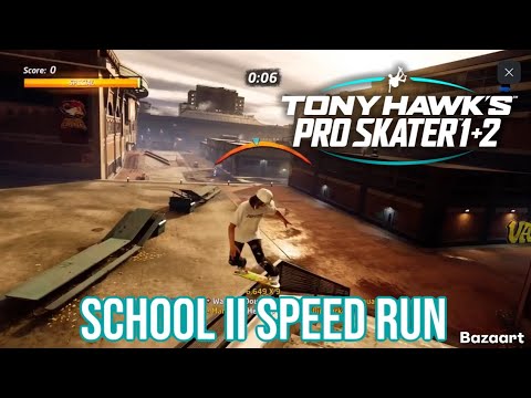 THPS 1+2 School II Speed Run