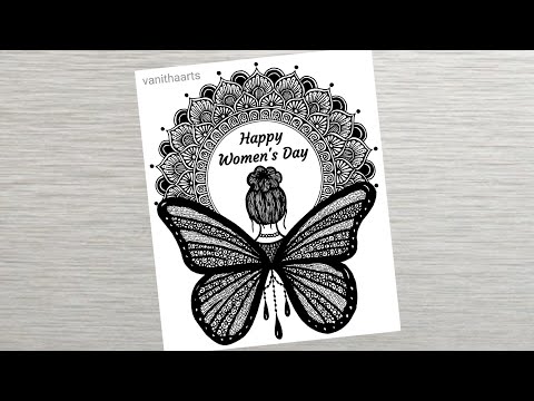Women s Day Special Mandala Art how to draw mandala for beginners happywomensday vanithaarts