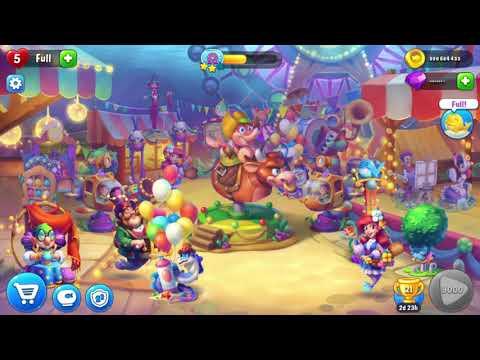 Fair Decorations! Playrix Fishdom-Fair Aquarium-Festivals-Gameplay