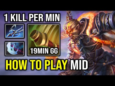 How to Solo Mid Monkey King Against 10K MMR Ember with 1 Kill Per Min Dota 2