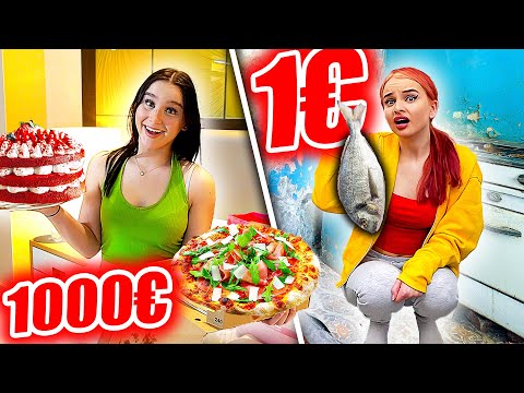 1000€ Hotel  vs. 1€ Hotel Zimmer ! 😳🏩 (Challenge) - Celina