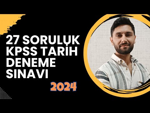KPSS History Test with 27 Possible Questions - New and Updated Questions - KPSS 2024 #kpss