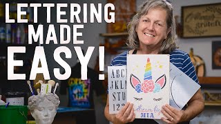Paint Letters Like a PRO with STENCILS! | Personalize ANY Craft Project
