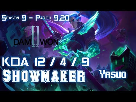 DWG Showmaker YASUO vs VIKTOR Mid - Patch 9.20 EUW Ranked