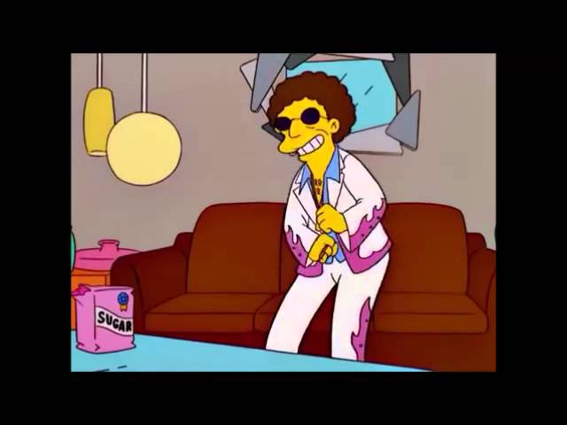 Vídeo relacionado con The Simpsons Disco Stu with Name in Lights Camiseta