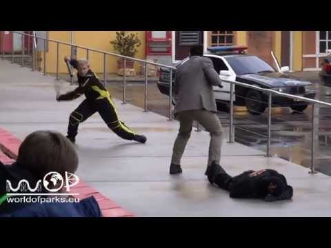 Movie Park Germany Crazy Cops 2015 - The Action Stunt Show - Saison Start  27.03.2015 - HD