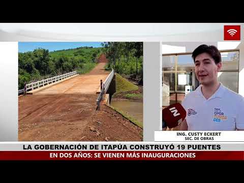 GOBERNACIÓN DE ITAPÚA CONSTRUYÓ 19 PUENTES EN DOS AÑOS