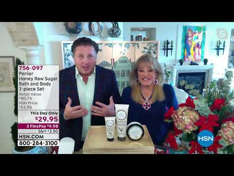 Perlier – 3-teiliges Bad- und Körperset mit Honig-Rohzucker