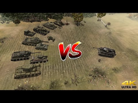 Tiger Ace vs All Soviets Tanks | Company of Heroes: Eastern Front