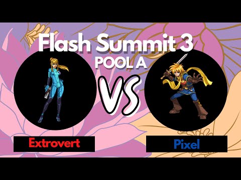 Flash Summit 3: Pool A - Extrov3rt (Zero Suit Samus) vs Pixel (Isaac)