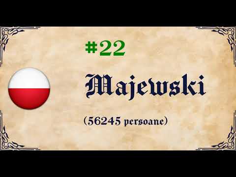 50 Cele mai comune nume de familie: Polonia